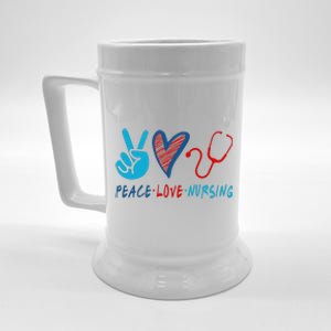 Nurse , Peace, Love, Nursing Beer Stein