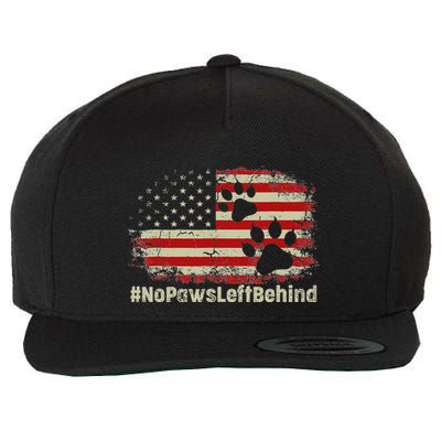 No Paws Left Behind Solidarity Service Dogs Left Behind Wool Snapback Cap