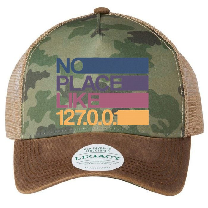 No Place Like 127.0.0.1 Localhost Geek Legacy Tie Dye Trucker Hat