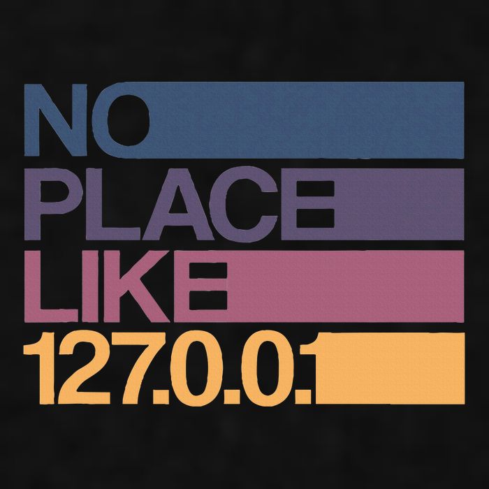 No Place Like 127.0.0.1 Localhost Geek Ladies PosiCharge Tri-Blend Wicking Tank