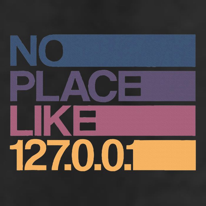 No Place Like 127.0.0.1 Localhost Geek Adult Drive Performance Visor