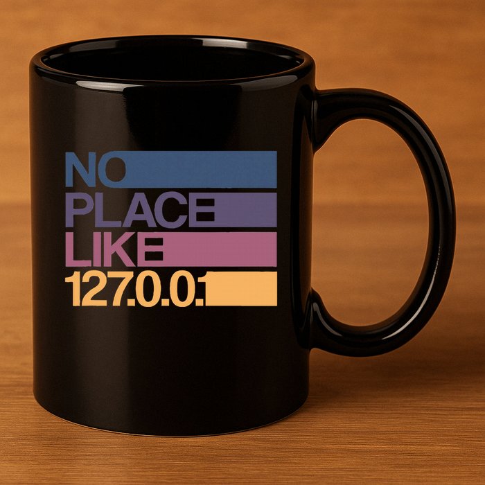 No Place Like 127.0.0.1 Localhost Geek 11oz C Handle Ceramic Mug