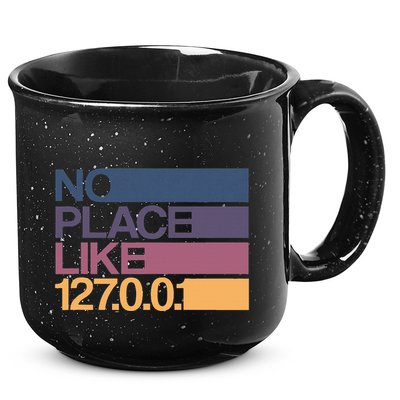 No Place Like 127.0.0.1 Localhost Geek 15oz Campfire Ceramic Mug