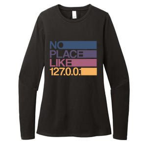 No Place Like 127.0.0.1 Localhost Geek Womens CVC Long Sleeve Shirt