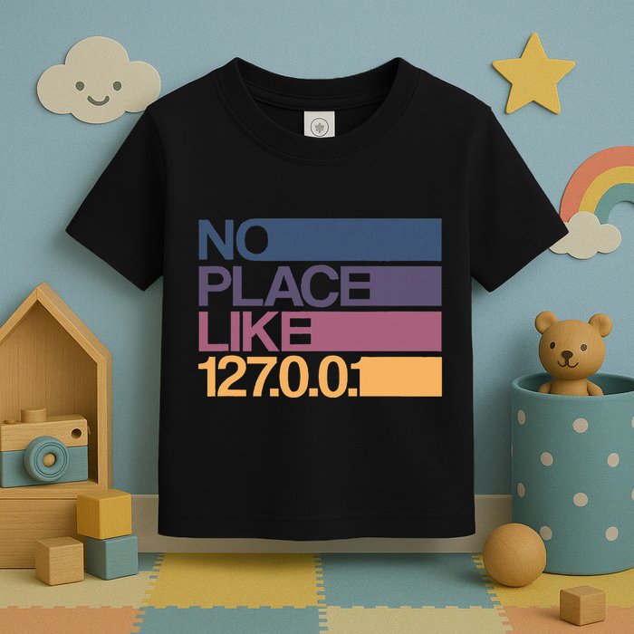 No Place Like 127.0.0.1 Localhost Geek Toddler T-Shirt