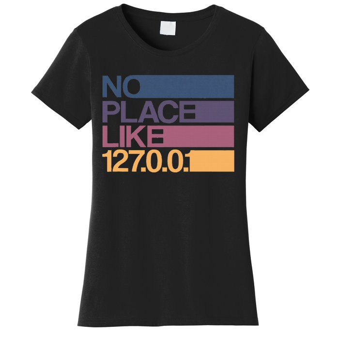 No Place Like 127.0.0.1 Localhost Geek Women's T-Shirt