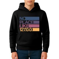 No Place Like 127.0.0.1 Localhost Geek Kids Hoodie