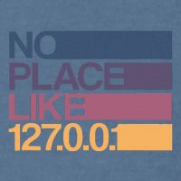No Place Like 127.0.0.1 Localhost Geek Garment-Dyed Sweatshirt