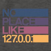 No Place Like 127.0.0.1 Localhost Geek Vector Backpack