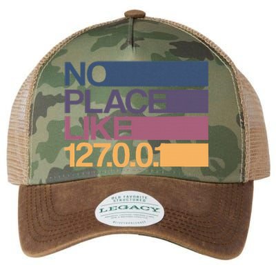 No Place Like 127.0.0.1 Localhost Geek Legacy Tie Dye Trucker Hat