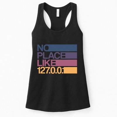 No Place Like 127.0.0.1 Localhost Geek Women's Racerback Tank