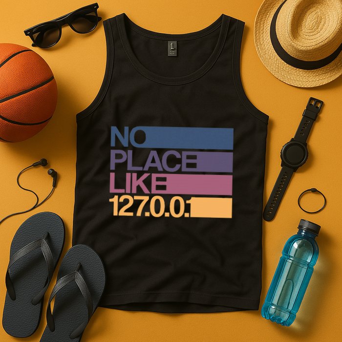 No Place Like 127.0.0.1 Localhost Geek Tank Top