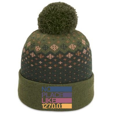 No Place Like 127.0.0.1 Localhost Geek The Baniff Cuffed Pom Beanie