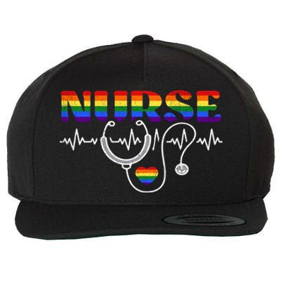 Nurse Pride Lgbt Gift Wool Snapback Cap