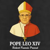New Pope Leo XIV May 8th, 2025 Robert Francis Prevost 7 Panel Mesh Trucker Snapback Hat