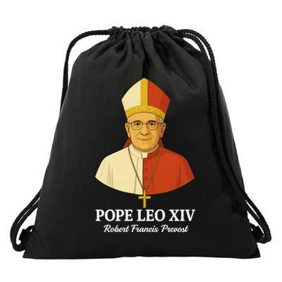New Pope Leo XIV May 8th, 2025 Robert Francis Prevost Drawstring Bag