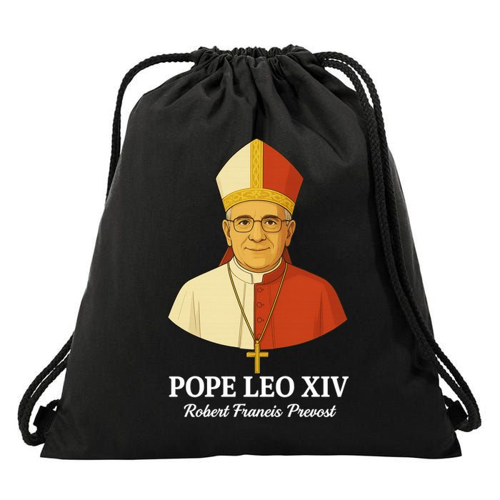 New Pope Leo XIV May 8th, 2025 Robert Francis Prevost Drawstring Bag