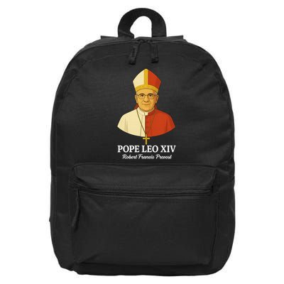 New Pope Leo XIV May 8th, 2025 Robert Francis Prevost 16 in Basic Backpack