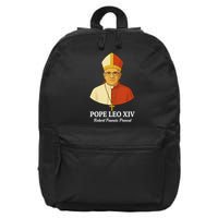 New Pope Leo XIV May 8th, 2025 Robert Francis Prevost 16 in Basic Backpack