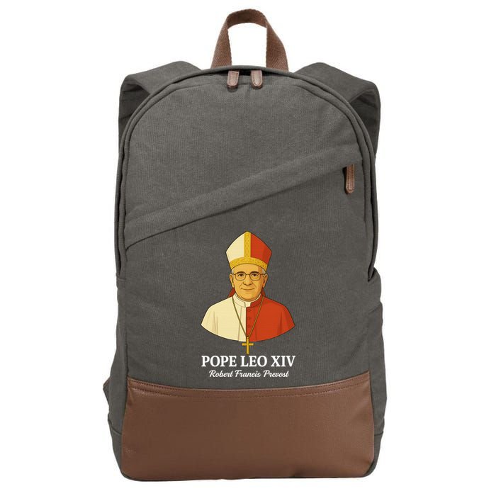 New Pope Leo XIV May 8th, 2025 Robert Francis Prevost Cotton Canvas Backpack