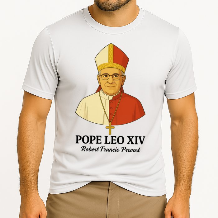 New Pope Leo XIV May 8th, 2025 Robert Francis Prevost Cooling Performance Crew T-Shirt