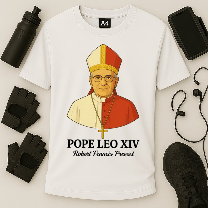 New Pope Leo XIV May 8th, 2025 Robert Francis Prevost Cooling Performance Crew T-Shirt