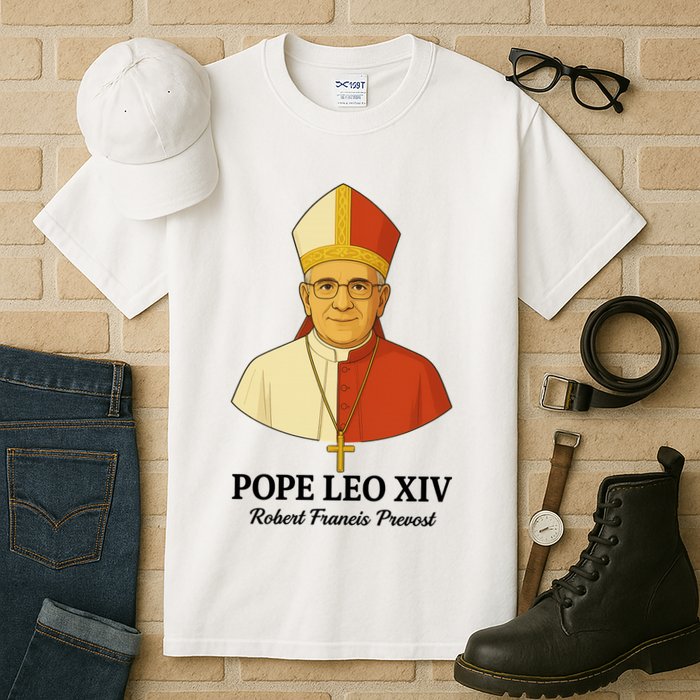 New Pope Leo XIV May 8th, 2025 Robert Francis Prevost Tall T-Shirt