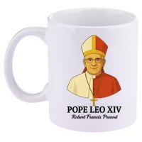 New Pope Leo XIV May 8th, 2025 Robert Francis Prevost 11oz C Handle Ceramic Mug