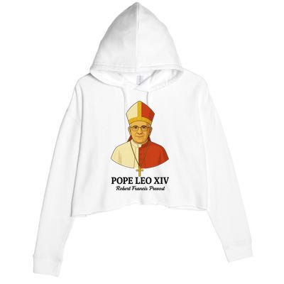 New Pope Leo XIV May 8th, 2025 Robert Francis Prevost Crop Fleece Hoodie