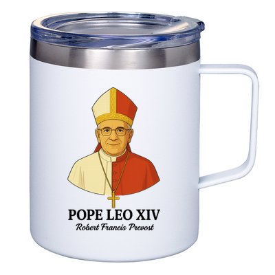 New Pope Leo XIV May 8th, 2025 Robert Francis Prevost 12oz Stainless Steel Coffee Mug
