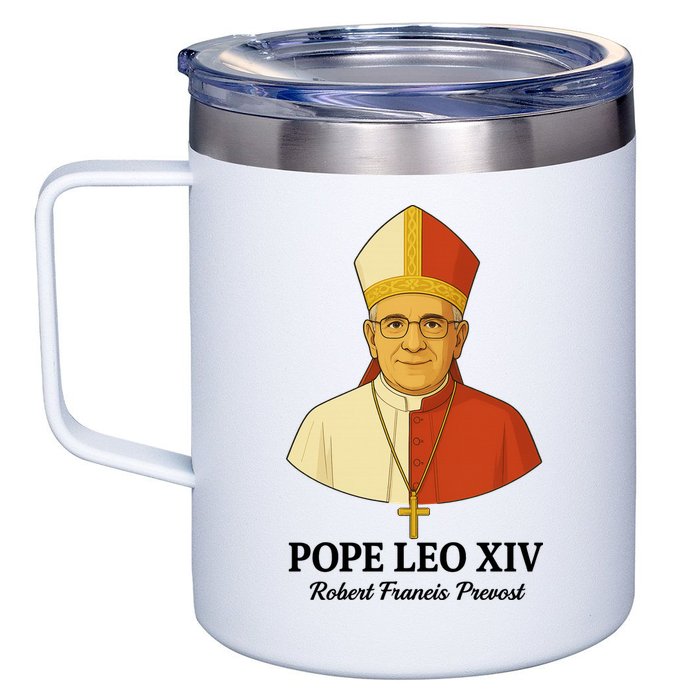 New Pope Leo XIV May 8th, 2025 Robert Francis Prevost 12oz Stainless Steel Coffee Mug