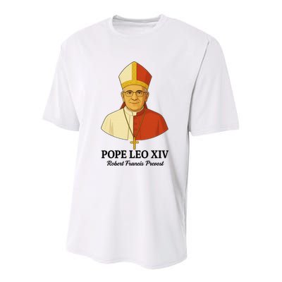 New Pope Leo XIV May 8th, 2025 Robert Francis Prevost Youth Performance Sprint T-Shirt