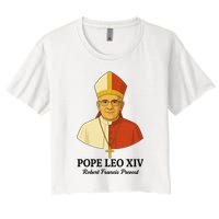 New Pope Leo XIV May 8th, 2025 Robert Francis Prevost Women's Crop Top Tee