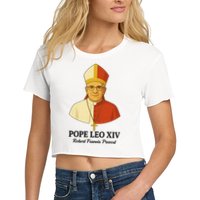 New Pope Leo XIV May 8th, 2025 Robert Francis Prevost Women's Crop Top Tee
