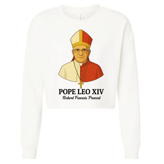 New Pope Leo XIV May 8th, 2025 Robert Francis Prevost Cropped Pullover Crew