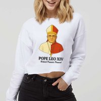 New Pope Leo XIV May 8th, 2025 Robert Francis Prevost Cropped Pullover Crew