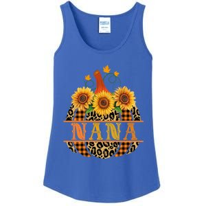 Nana Pumpkin Leopard Print Sunflower Buffalo Plaid Grandma Gift Ladies Essential Tank