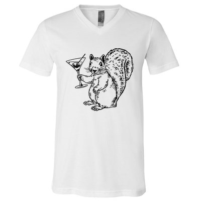 NPR Planet Money Squirrel V-Neck T-Shirt