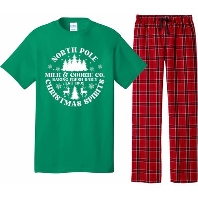 North Pole Milk And Cookie Co Gingerbread Christmas Bakery Pajama Set