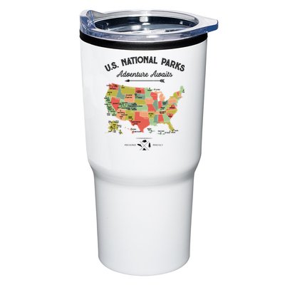 National Park Map Vintage Shirts All 59 National Parks Tumbler