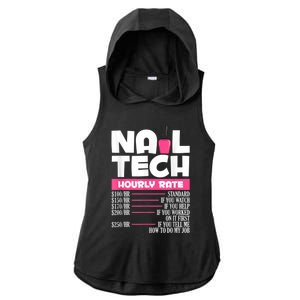 Nail Polish Manicurist Pedicurist Nail Artists Nail Tech Ladies PosiCharge Tri-Blend Wicking Draft Hoodie Tank