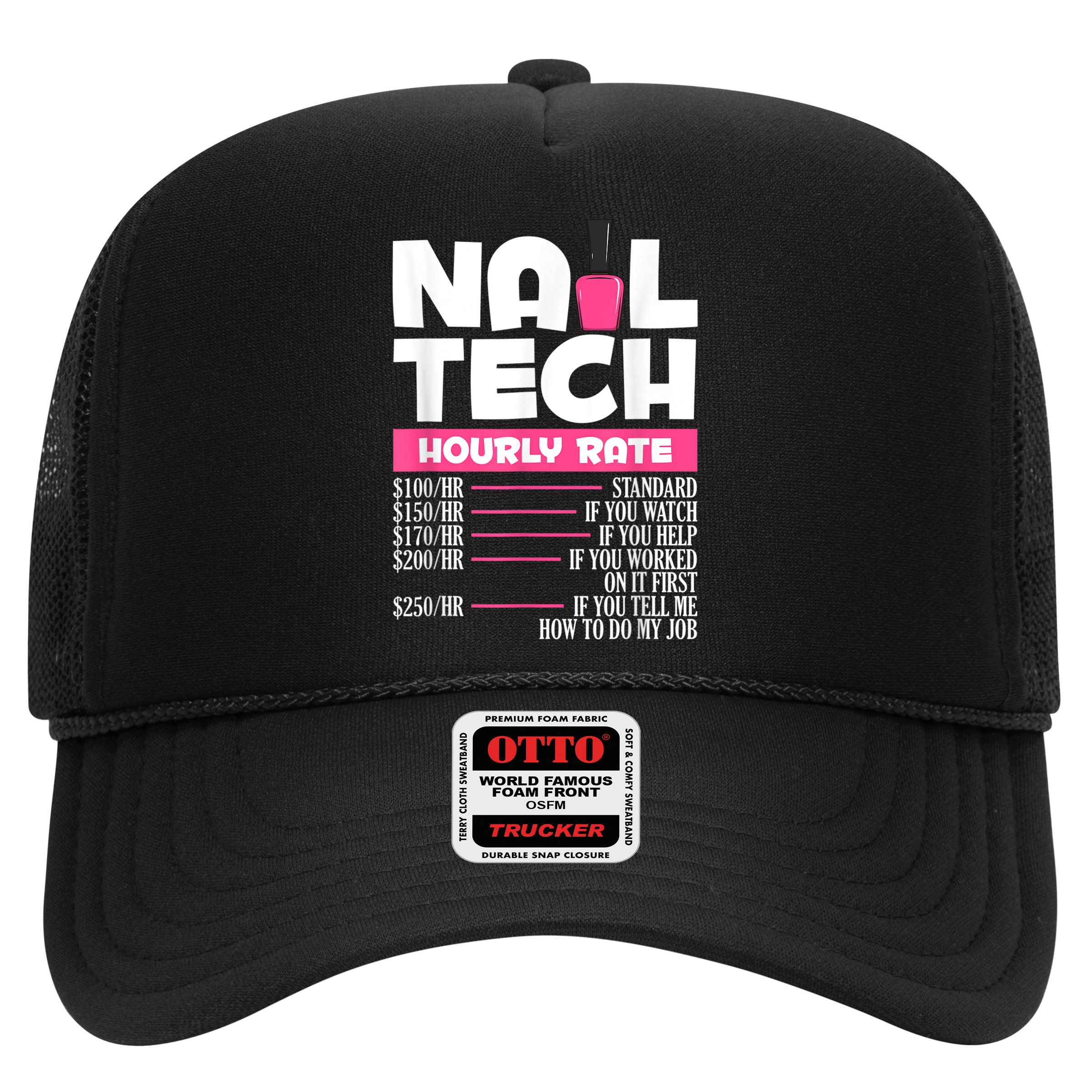 Nail Polish Manicurist Pedicurist Nail Artists Nail Tech Hat