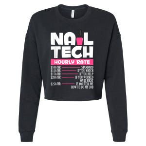 Nail Polish Manicurist Pedicurist Nail Artists Nail Tech Cropped Pullover Crew