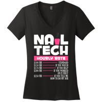 Nail Polish Manicurist Pedicurist Nail Artists Nail Tech Women's V-Neck T-Shirt