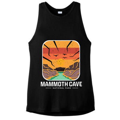 National Park Mammoth Cave Kentucky Souvenir Cave Hike Ladies PosiCharge Tri-Blend Wicking Tank