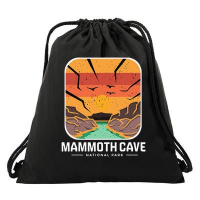 National Park Mammoth Cave Kentucky Souvenir Cave Hike Drawstring Bag