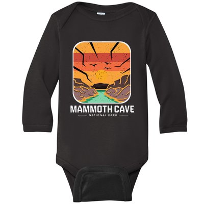 National Park Mammoth Cave Kentucky Souvenir Cave Hike Baby Long Sleeve Bodysuit