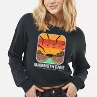 National Park Mammoth Cave Kentucky Souvenir Cave Hike Cropped Pullover Crew