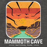 National Park Mammoth Cave Kentucky Souvenir Cave Hike Vector Backpack