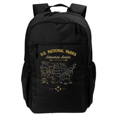 National Parks Map Camping Hiking Backpack